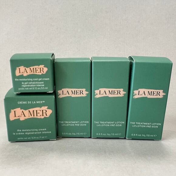 La Mer Bundle Treatment Lotion, Moisturizing Cream, & Cool Gel Cream - Picture 1 of 3